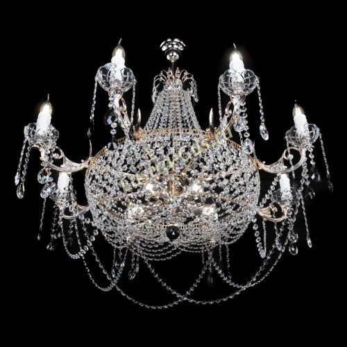 Люстра Елизавета №13 черная в Подольске Гусь Хрустальный