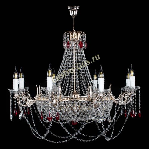 Люстра Елизавета №13 красная в Подольске Люстра Елизавета №13 красная в Подольске