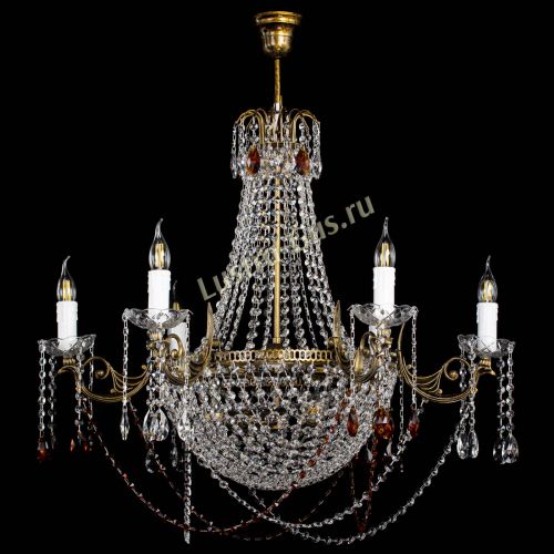 Люстра Елизавета малая №9 под бронзу Чайная в Подольске Гусь Хрустальный