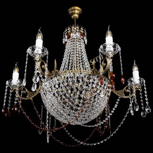 Люстра Елизавета малая №9 под бронзу Чайная в Подольске Гусь Хрустальный