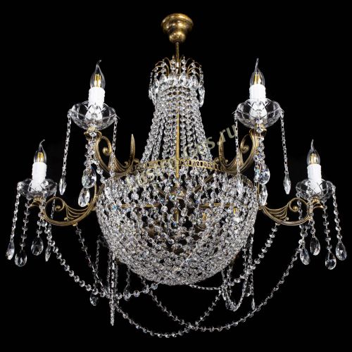 Люстра Елизавета малая №9 под бронзу в Подольске Гусь Хрустальный