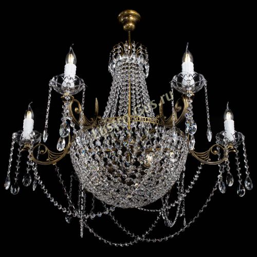 Люстра Елизавета малая №9 под бронзу в Подольске Гусь Хрустальный