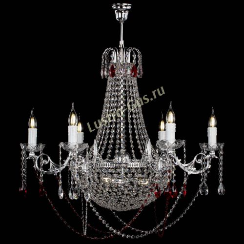 Люстра Елизавета малая №9 красная в Подольске Гусь Хрустальный