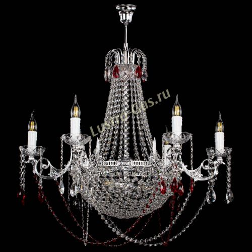 Люстра Елизавета малая №9 красная в Подольске Гусь Хрустальный