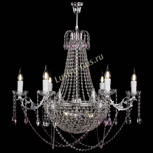 Люстра Елизавета малая №9 розовая в Подольске Гусь Хрустальный