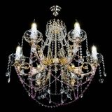 Люстра Елизавета малая Розовая (рожки - металл) в Подольске