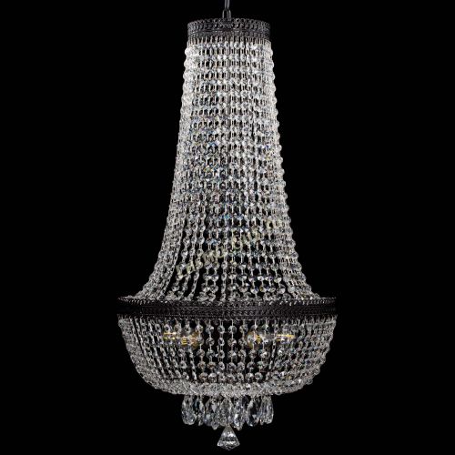 Люстра Флоренция №5 Купол черная удлиненная в Подольске Гусь Хрустальный