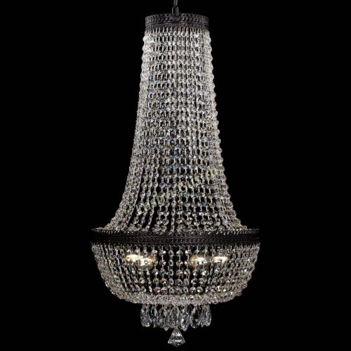 Люстра Флоренция №5 Купол черная удлиненная в Подольске Гусь Хрустальный