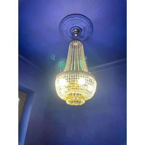 Люстра Флоренция №5 Купол длинный с подвесом в Подольске Гусь Хрустальный