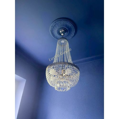 Люстра Флоренция №5 Купол длинный с подвесом в Подольске Гусь Хрустальный