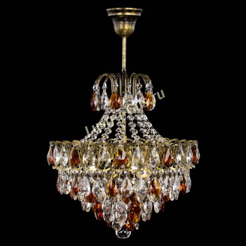 Люстра Грация с подвесом под бронзу Чайная в Подольске Гусь Хрустальный