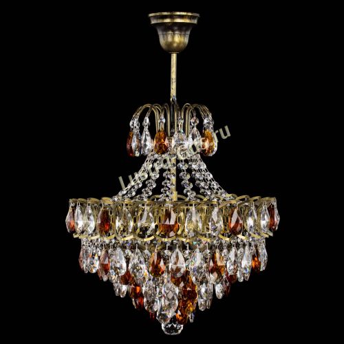 Люстра Грация с подвесом под бронзу Чайная в Подольске Гусь Хрустальный