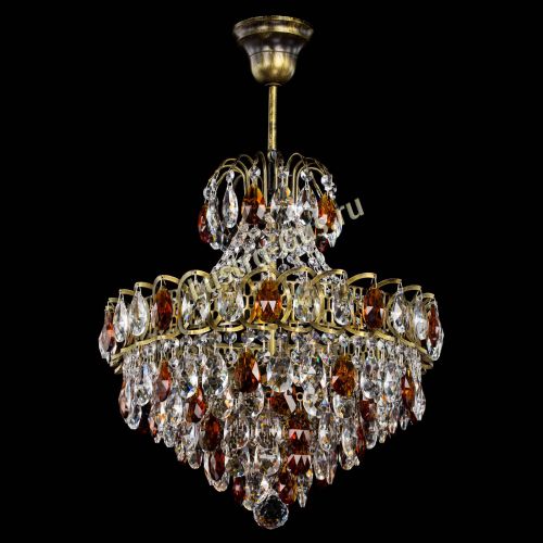 Люстра Грация с подвесом под бронзу Чайная в Подольске Гусь Хрустальный