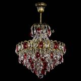 Люстра Грация с подвесом под бронзу Красная в Подольске