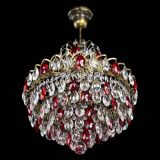 Люстра Грация с подвесом под бронзу Красная в Подольске