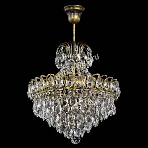 Люстра Грация с подвесом под бронзу в Подольске Гусь Хрустальный