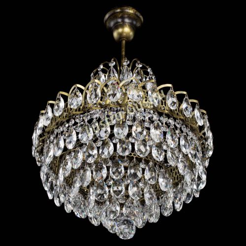 Люстра Грация с подвесом под бронзу в Подольске Гусь Хрустальный