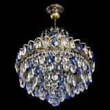 Люстра Грация с подвесом под бронзу Синяя в Подольске Люстра Грация с подвесом под бронзу Синяя в Подольске