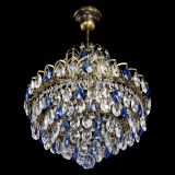 Люстра Грация с подвесом под бронзу Синяя в Подольске Люстра Грация с подвесом под бронзу Синяя в Подольске