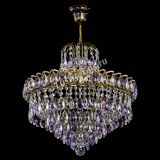 Люстра Грация №5 с подвесом под бронзу Фиолетовая в Подольске