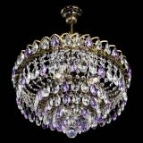 Люстра Грация №5 с подвесом под бронзу Фиолетовая в Подольске