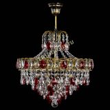 Люстра Грация №5 с подвесом под бронзу Красная в Подольске