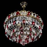 Люстра Грация №5 с подвесом под бронзу Красная в Подольске