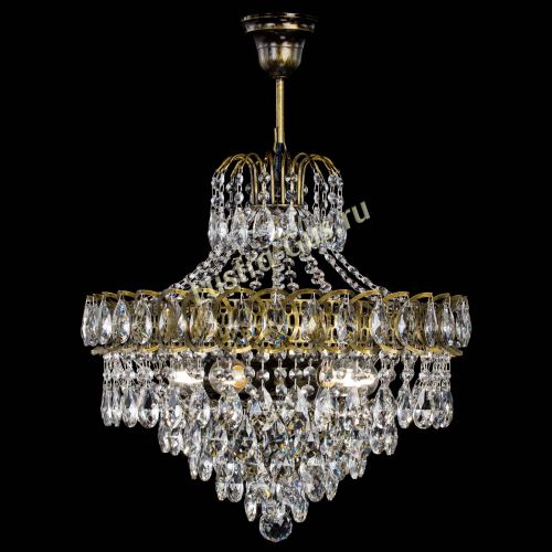 Люстра Грация №5 с подвесом под бронзу в Подольске Гусь Хрустальный