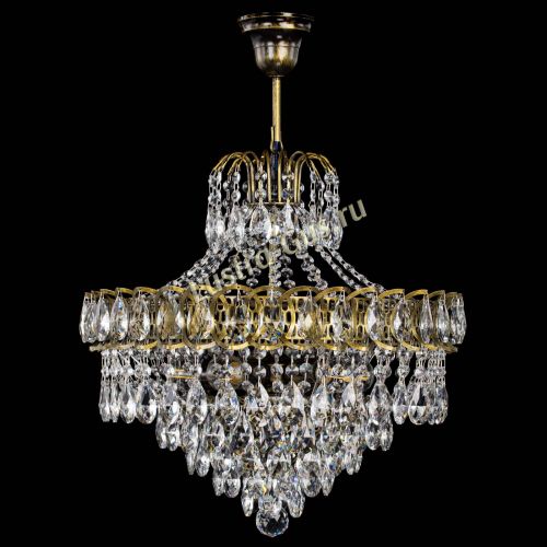 Люстра Грация №5 с подвесом под бронзу в Подольске Гусь Хрустальный