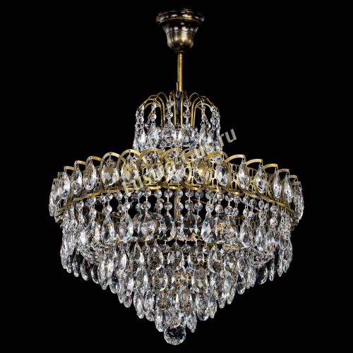 Люстра Грация №5 с подвесом под бронзу в Подольске Гусь Хрустальный