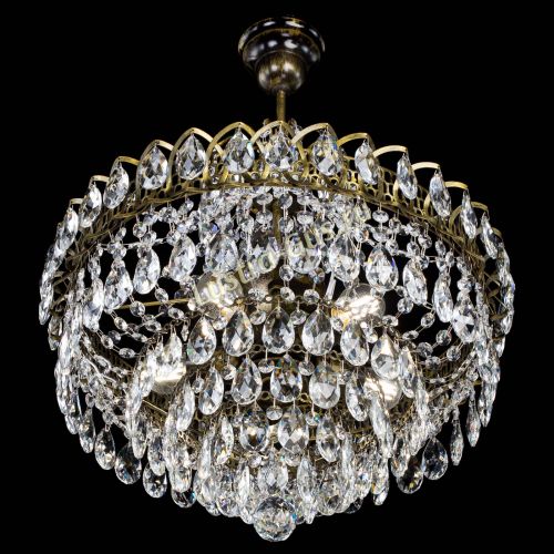 Люстра Грация №5 с подвесом под бронзу в Подольске Гусь Хрустальный