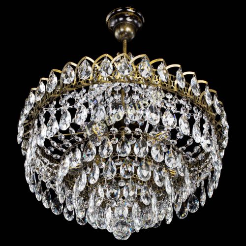 Люстра Грация №5 с подвесом под бронзу в Подольске Гусь Хрустальный