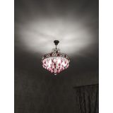 Люстра Грация №5 с подвесом под бронзу Красная в Подольске