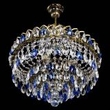 Люстра Грация №5 с подвесом под бронзу Синяя в Подольске Люстра Грация №5 с подвесом под бронзу Синяя в Подольске