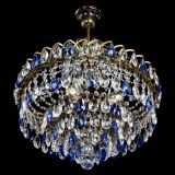 Люстра Грация №5 с подвесом под бронзу Синяя в Подольске Люстра Грация №5 с подвесом под бронзу Синяя в Подольске