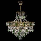 Люстра Грация №5 с подвесом под бронзу Зеленая в Подольске