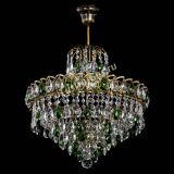 Люстра Грация №5 с подвесом под бронзу Зеленая в Подольске