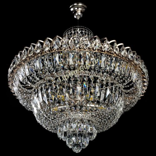 Люстра Хрустальный Каскад №1 с подвесом в Подольске Гусь Хрустальный