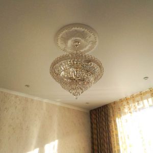 Люстра Хрустальный Каскад №1 с подвесом в Подольске отзыв и фото покупателя