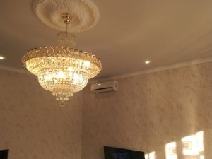 Люстра Хрустальный Каскад №1 с подвесом в Подольске отзыв и фото покупателя