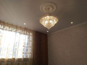 Люстра Хрустальный Каскад №1 с подвесом в Подольске отзыв и фото покупателя