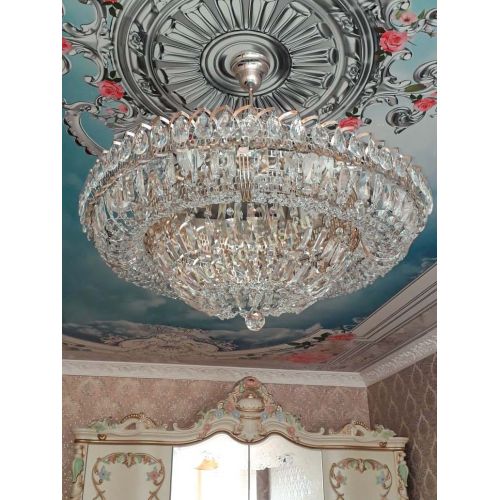 Люстра Хрустальный Каскад №1 с подвесом в Подольске Гусь Хрустальный