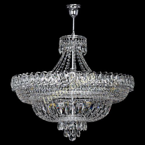 Люстра Хрустальный Каскад №11 с подвесом в Подольске Гусь Хрустальный