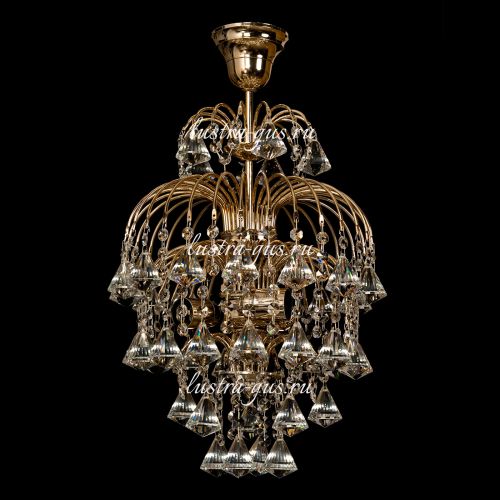 Люстра Хрустальные Брызги Конус 40 в Подольске Гусь Хрустальный