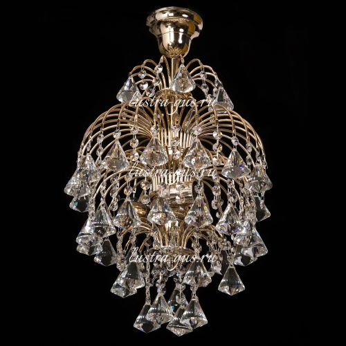 Люстра Хрустальные Брызги Конус 40 в Подольске Гусь Хрустальный