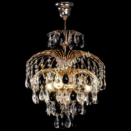 Люстра Хрустальные брызги с подвесом журавлик черный в Подольске Гусь Хрустальный