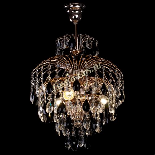 Люстра Хрустальные брызги с подвесом журавлик черный в Подольске Гусь Хрустальный