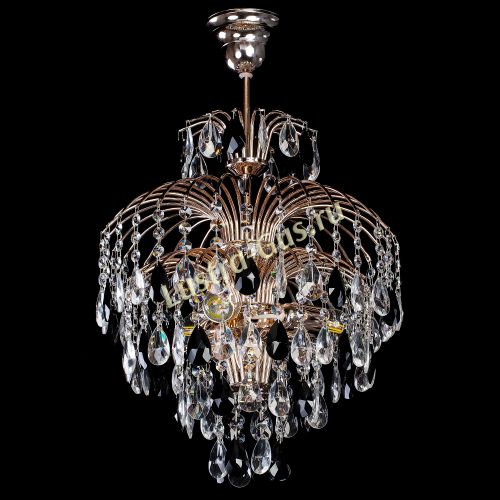 Люстра Хрустальные брызги с подвесом журавлик черный в Подольске Гусь Хрустальный