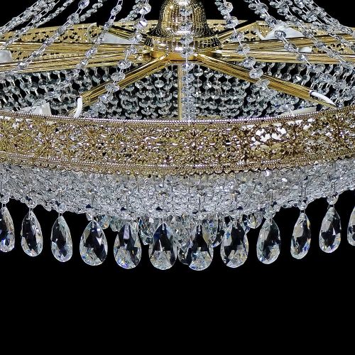 Люстра Италия Конус Журавлик с подвесом в Подольске Гусь Хрустальный