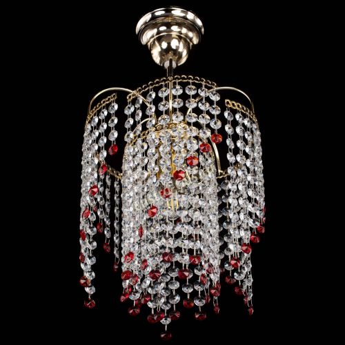 Люстра Иволга №1 Оптикон красная в Подольске Гусь Хрустальный